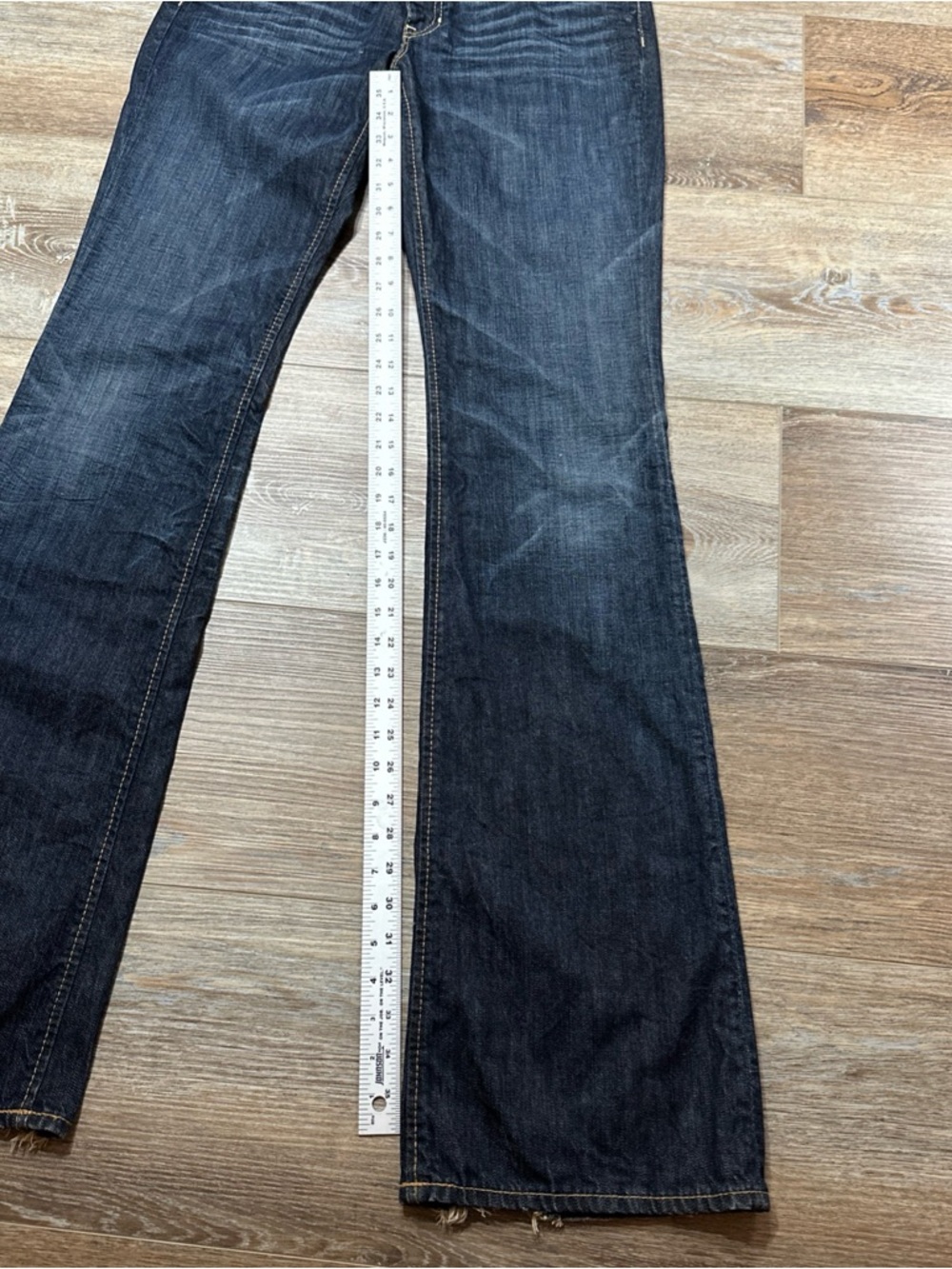 GAP Dark Blue Flare Jeans size 10 Extra Tall - Picture 6 of 12